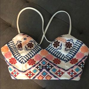 Multi-color crop top